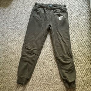 ROOTS olive green sweatpants joggers